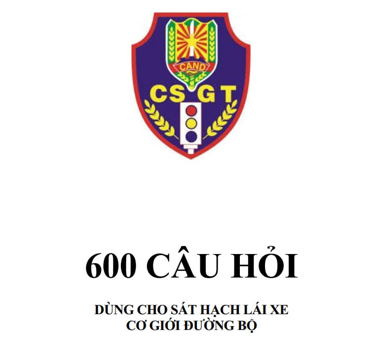 Hệ thống ôn luyện bộ đề 600 câu hỏi lý thuyết lái xe (Cục Cảnh sát phát hành) mới nhất 2026. Giao diện trực quan, chấm điểm tự động chuẩn luật hiện hành.